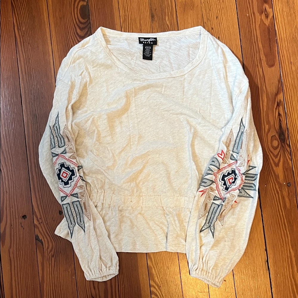 Women’s wrangler retro blouse with embroidered detail